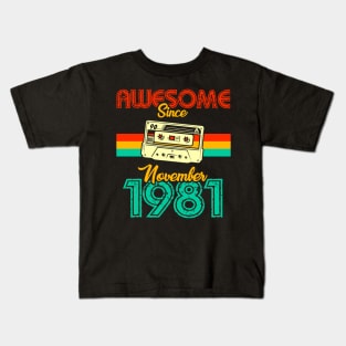 Awesome since November 1981 Kids T-Shirt